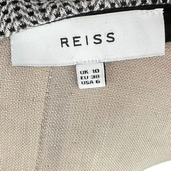 Reiss Marte Textured Sheath Dress Tweed Blue Gray Sleeveless Size US 6 - Picture 10 of 12